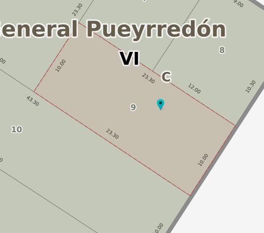 Lote sobre Av. Jara - Zonificación C3
