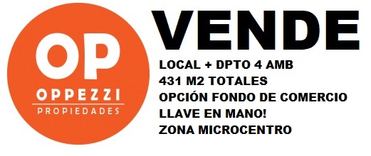 Local + dpto 4 amb en Microcentro!. 