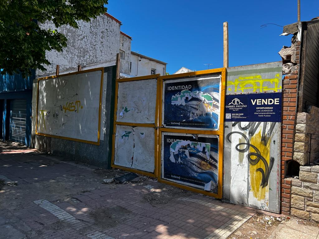 EN VENTA LOTE IDEAL EMPRENDIMIENTO 234 MTS PERMUTA