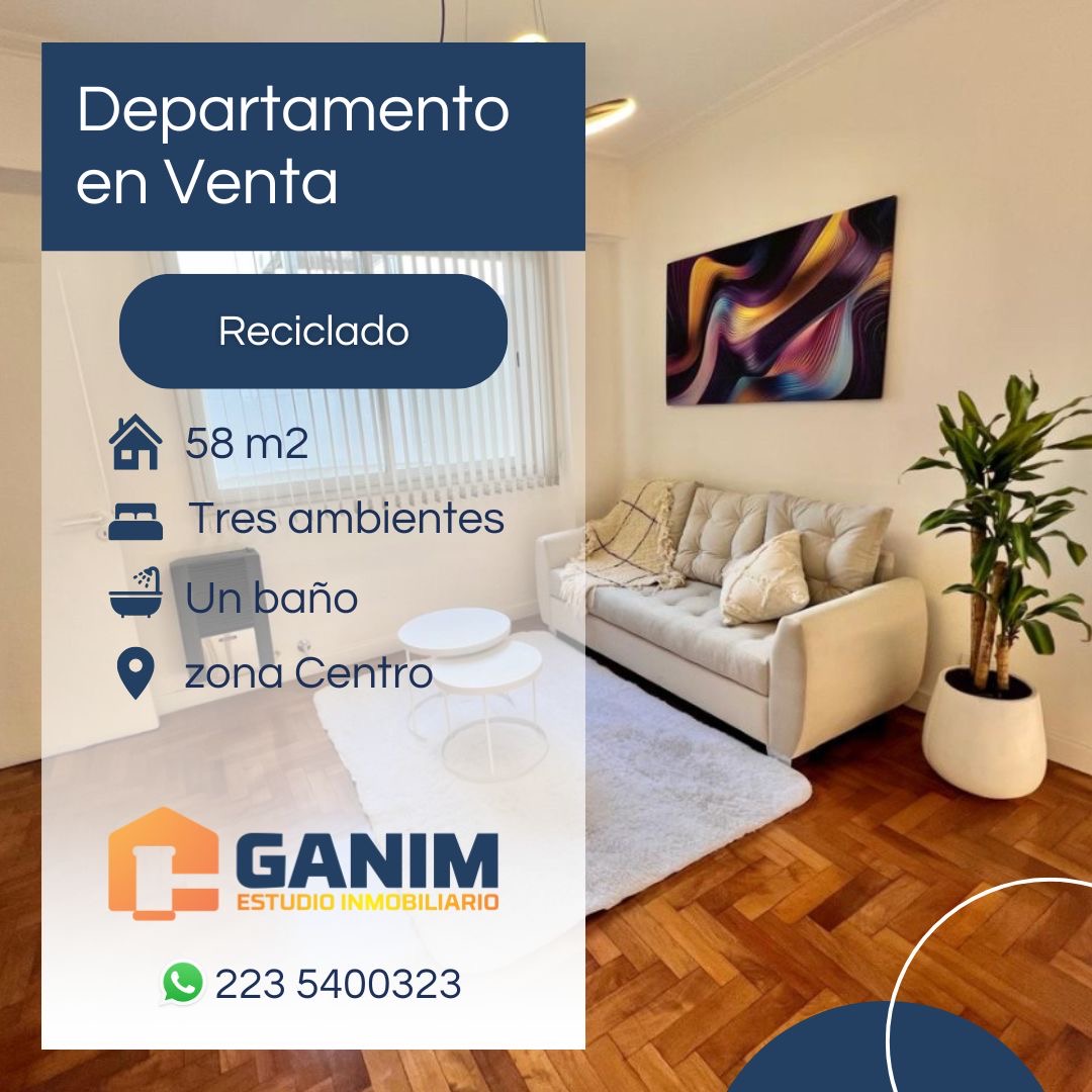 Departamento 3 ambientes lateral