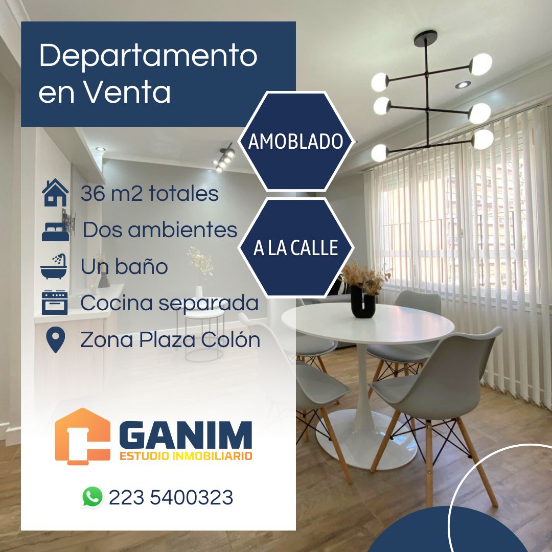 Departamento 2 ambientes a la calle con ventana