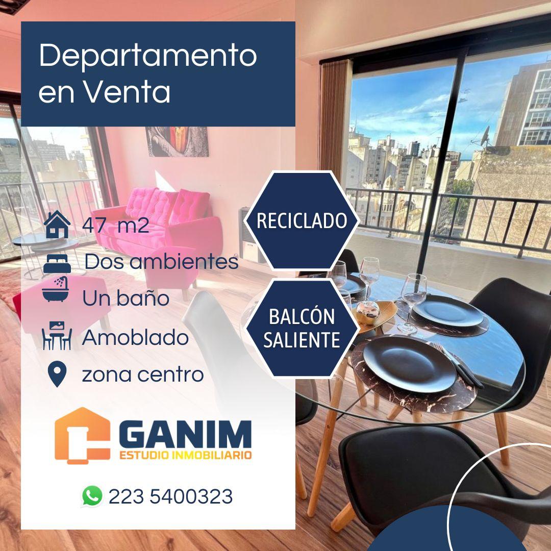 Departamento 2 amb ext con doble balcon - centro -