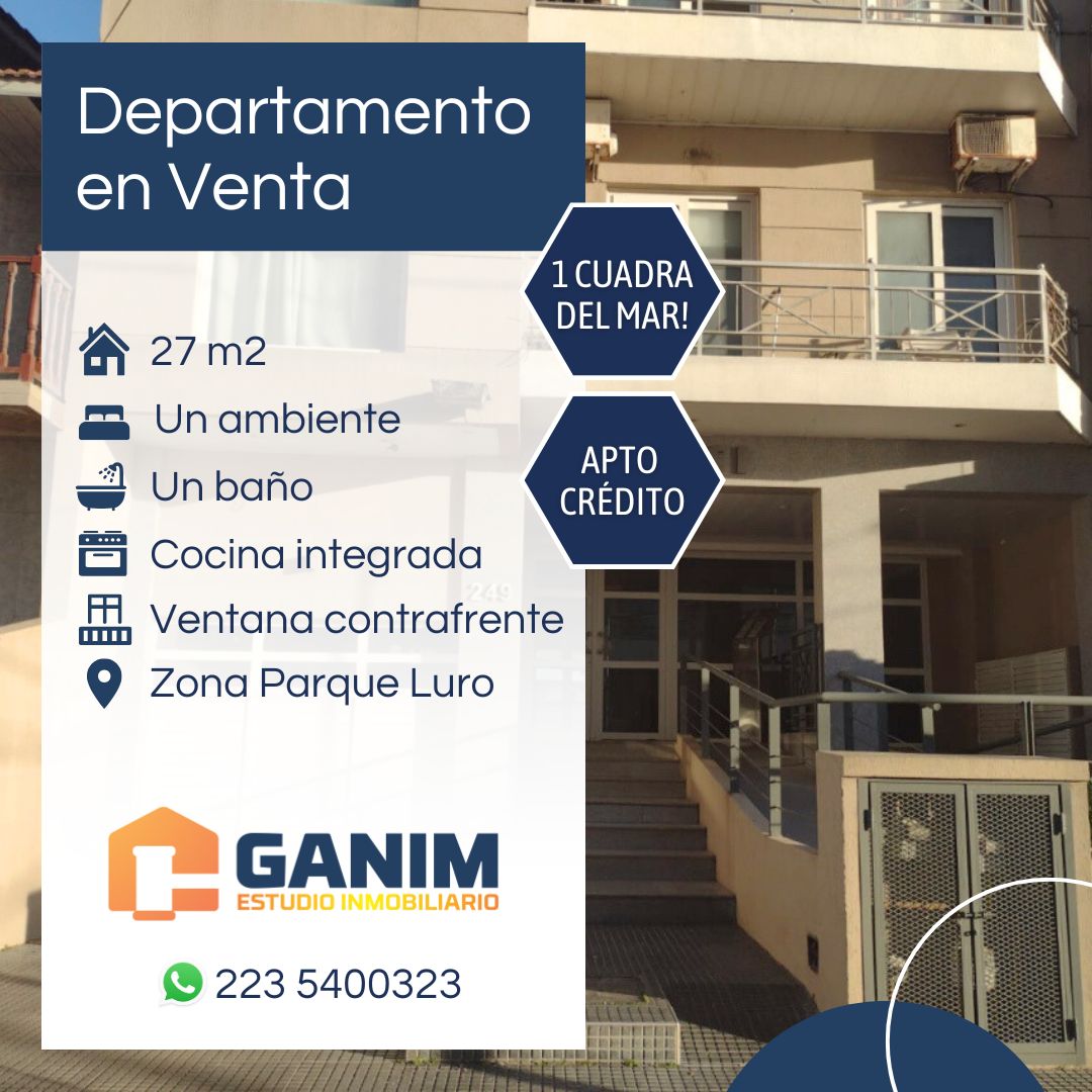 Departamento 1 ambiente moderno