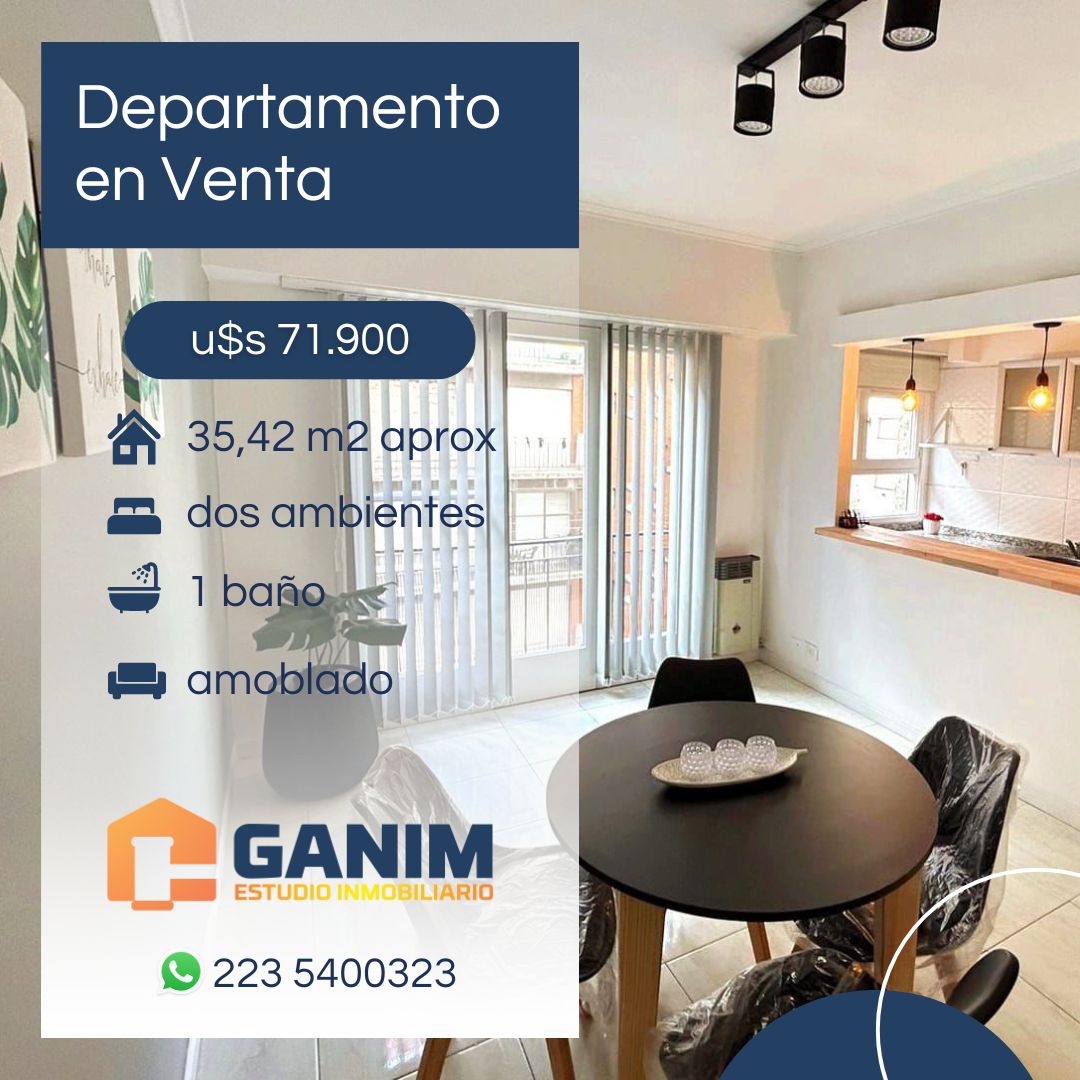 Departamento 2 ambientes balcon frances - recicl