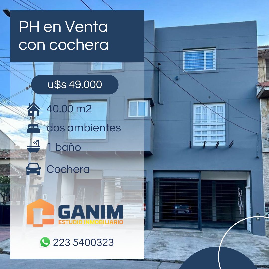 PH 2 ambientes con Cochera