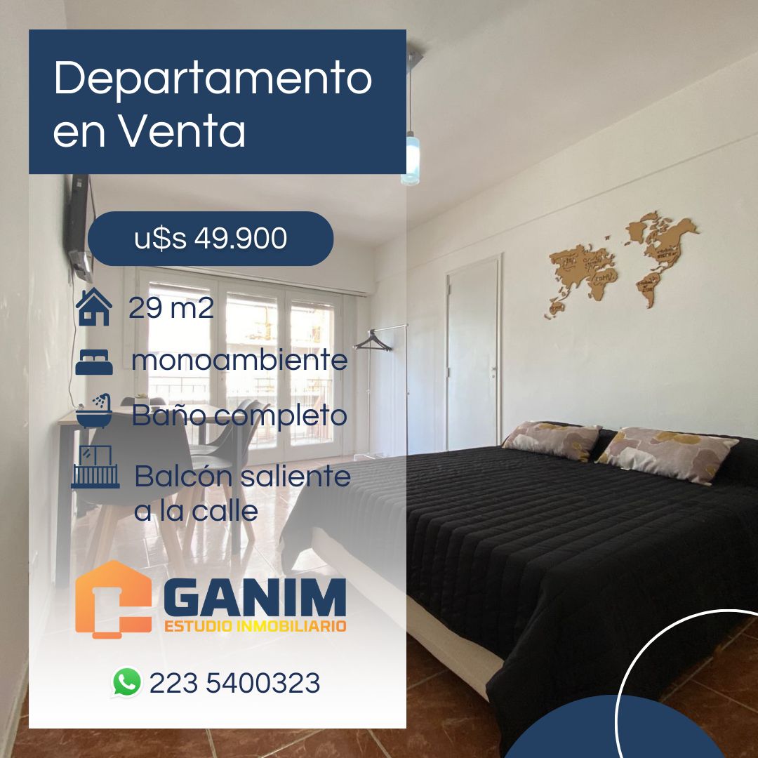 Departamento ambiente al frente reciclado balcon