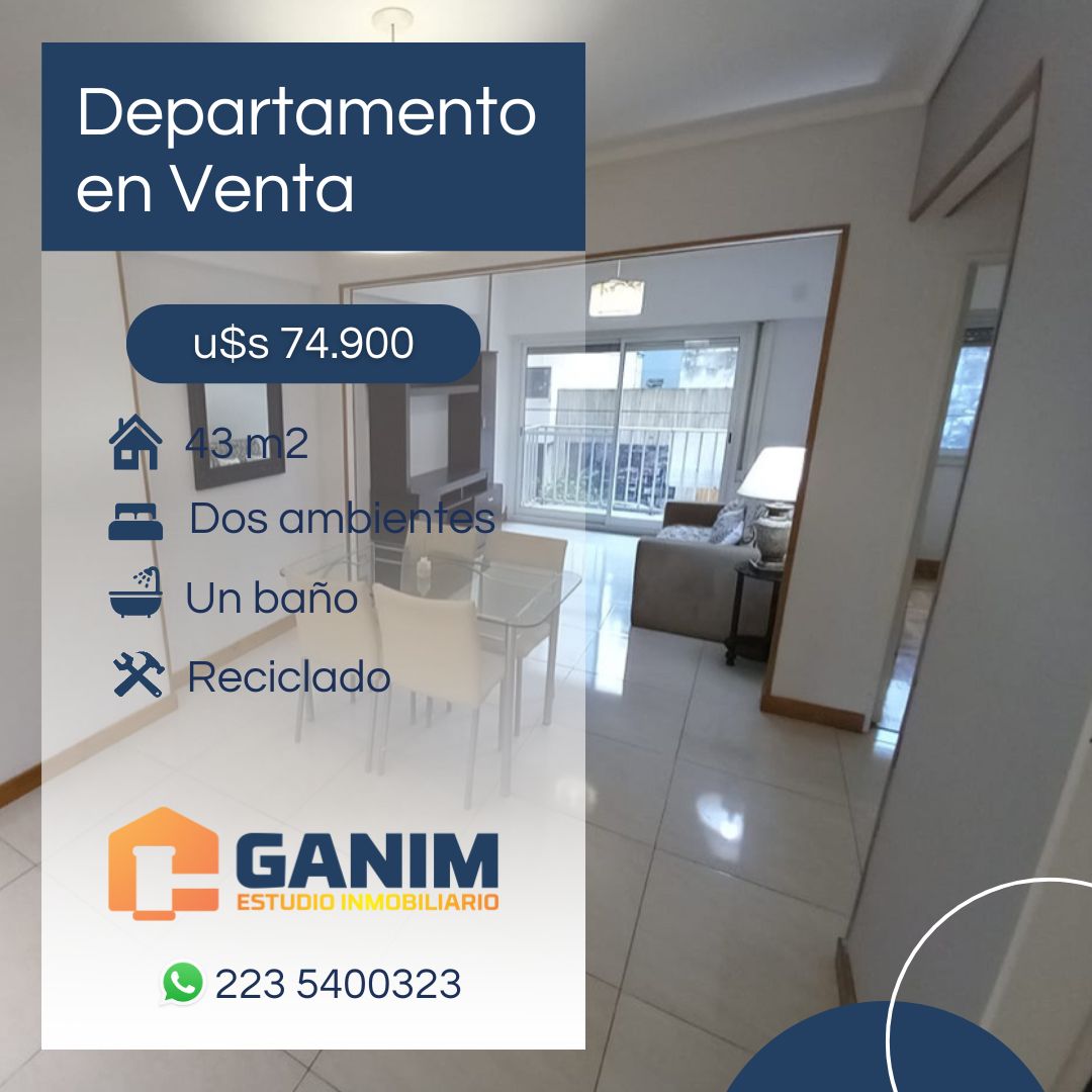 Departamento 2 ambierntes - Frente - Reciclado