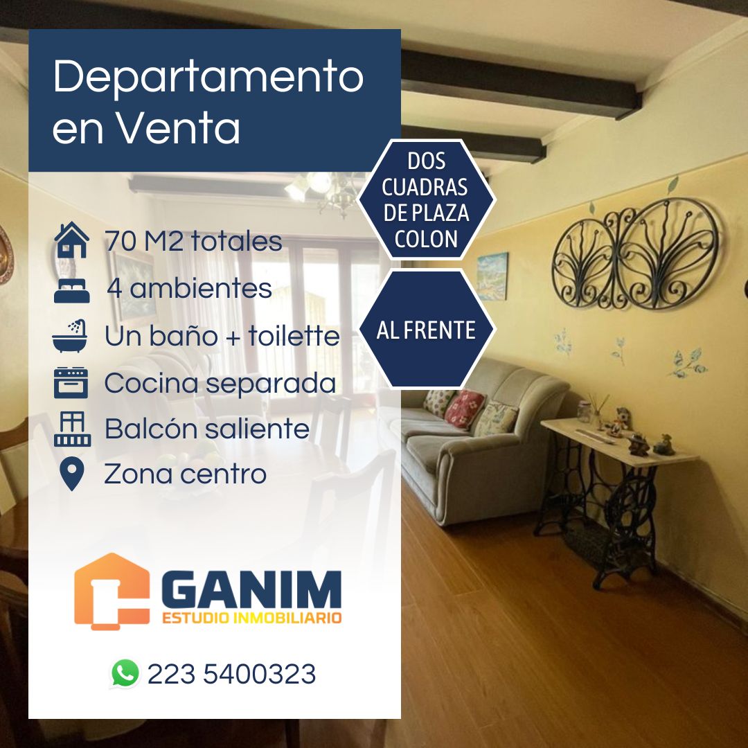 Departamento 4 ambientes a la calle
