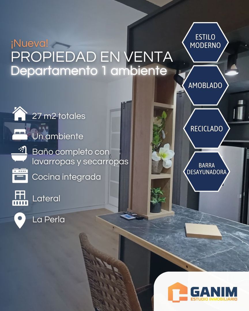 Departamento 1 ambiente reciclado