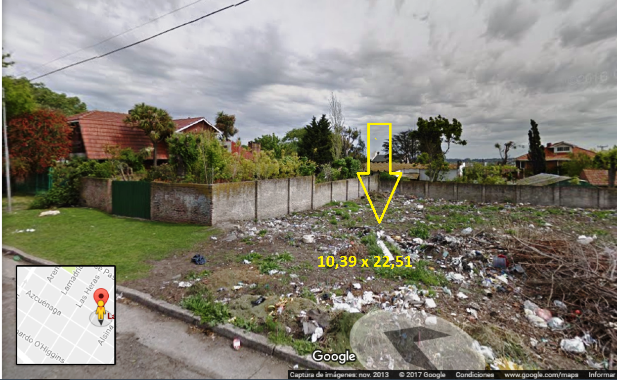 Lote 234 m² San Carlos, Larrea y Sarmiento.