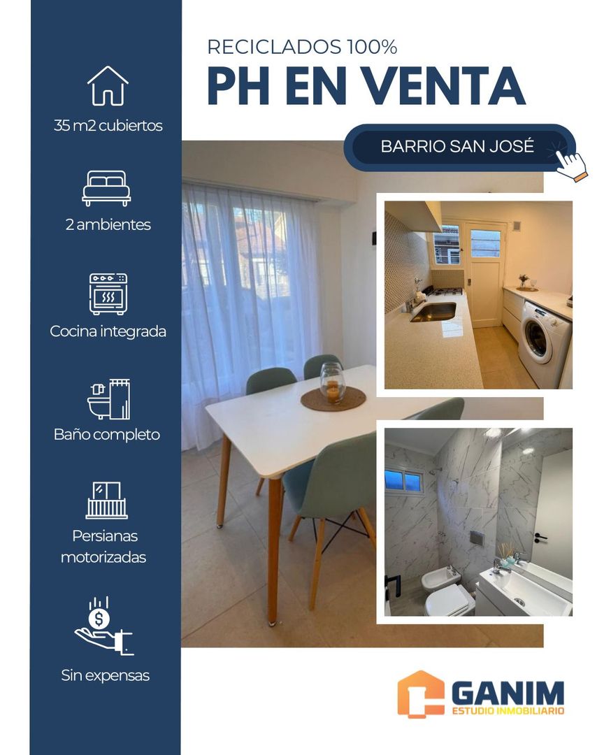 PH 2 ambientes al frente reciclado