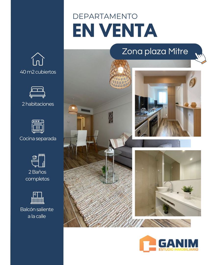 Departamento 3 ambientes al frente - Reciclado