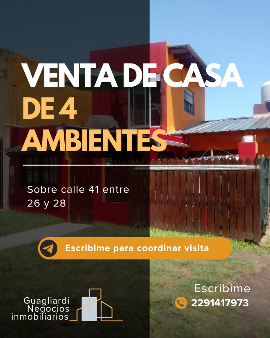 Venta de Casa de 4 ambientes 