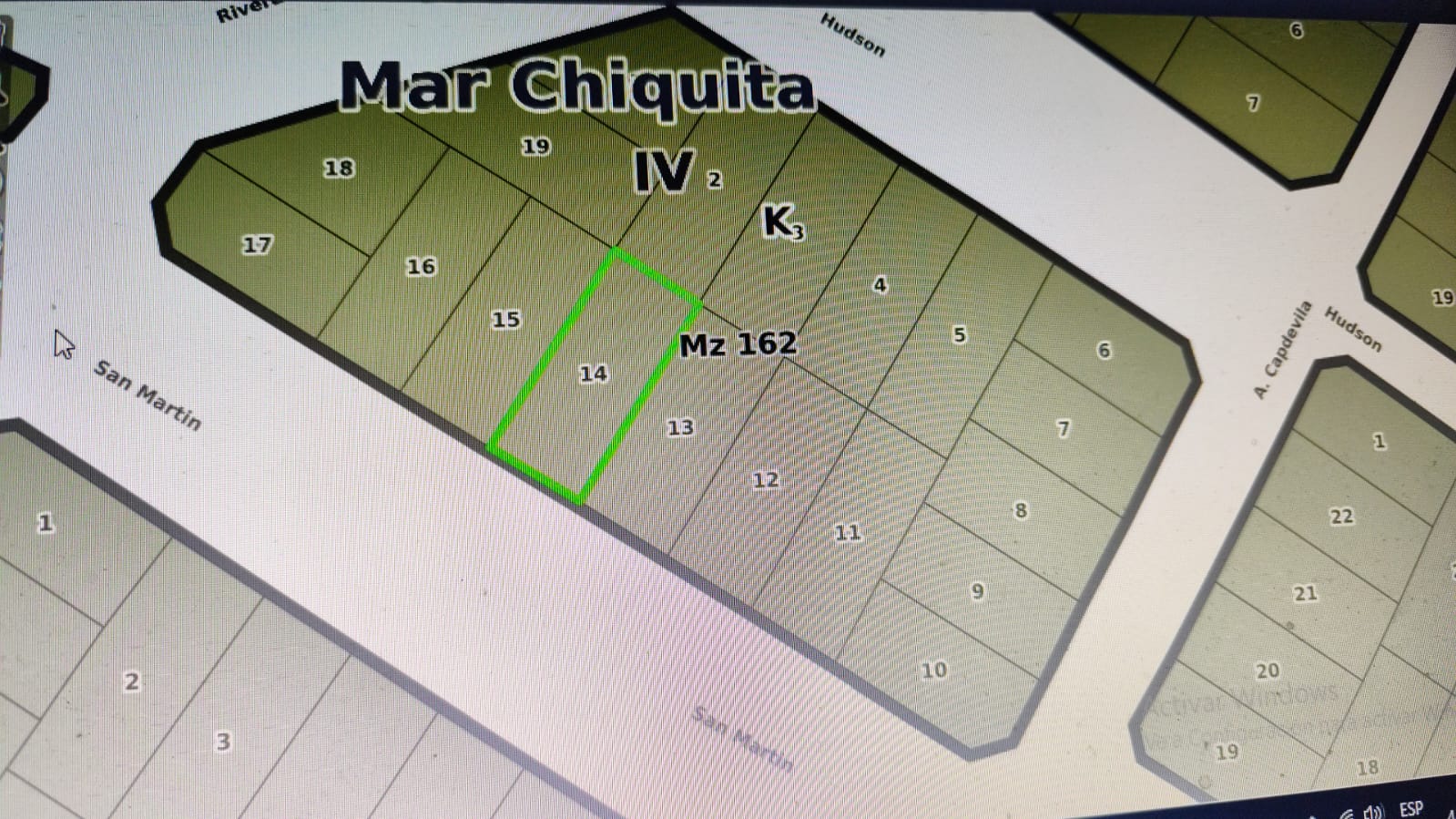 Lote en Mar Chiquita excelente ubicación  