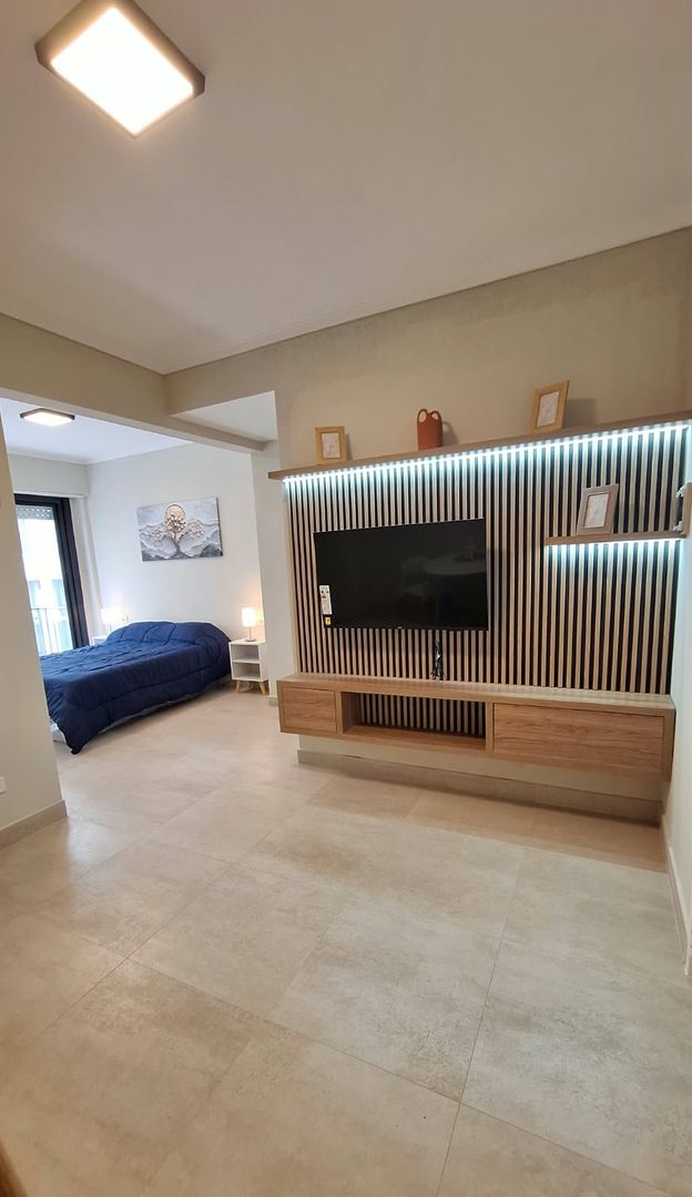 Departamento de 1 amb con balcón y vista al mar